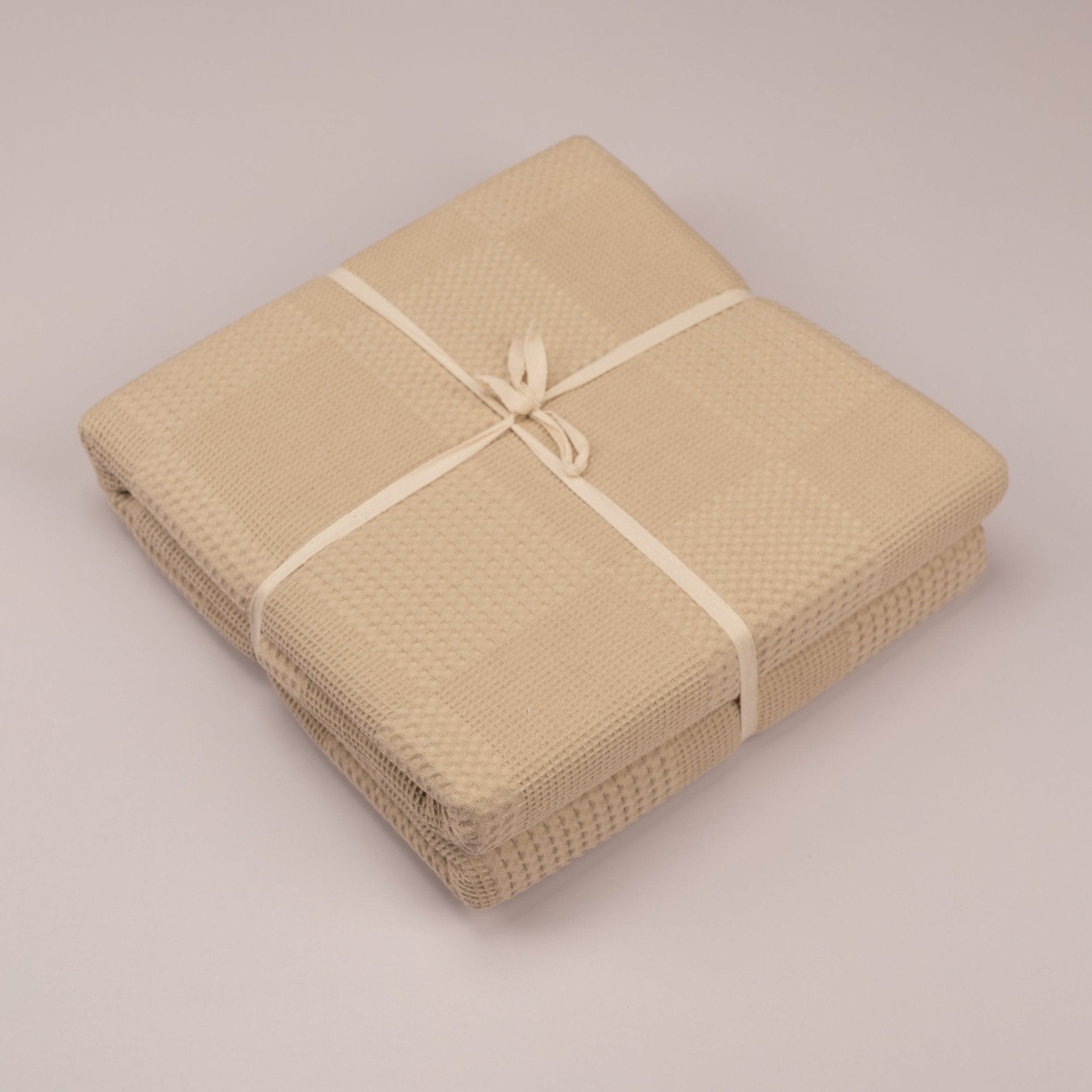 Pastel Waffle Cotton Blanket ByUrban - Urban Home