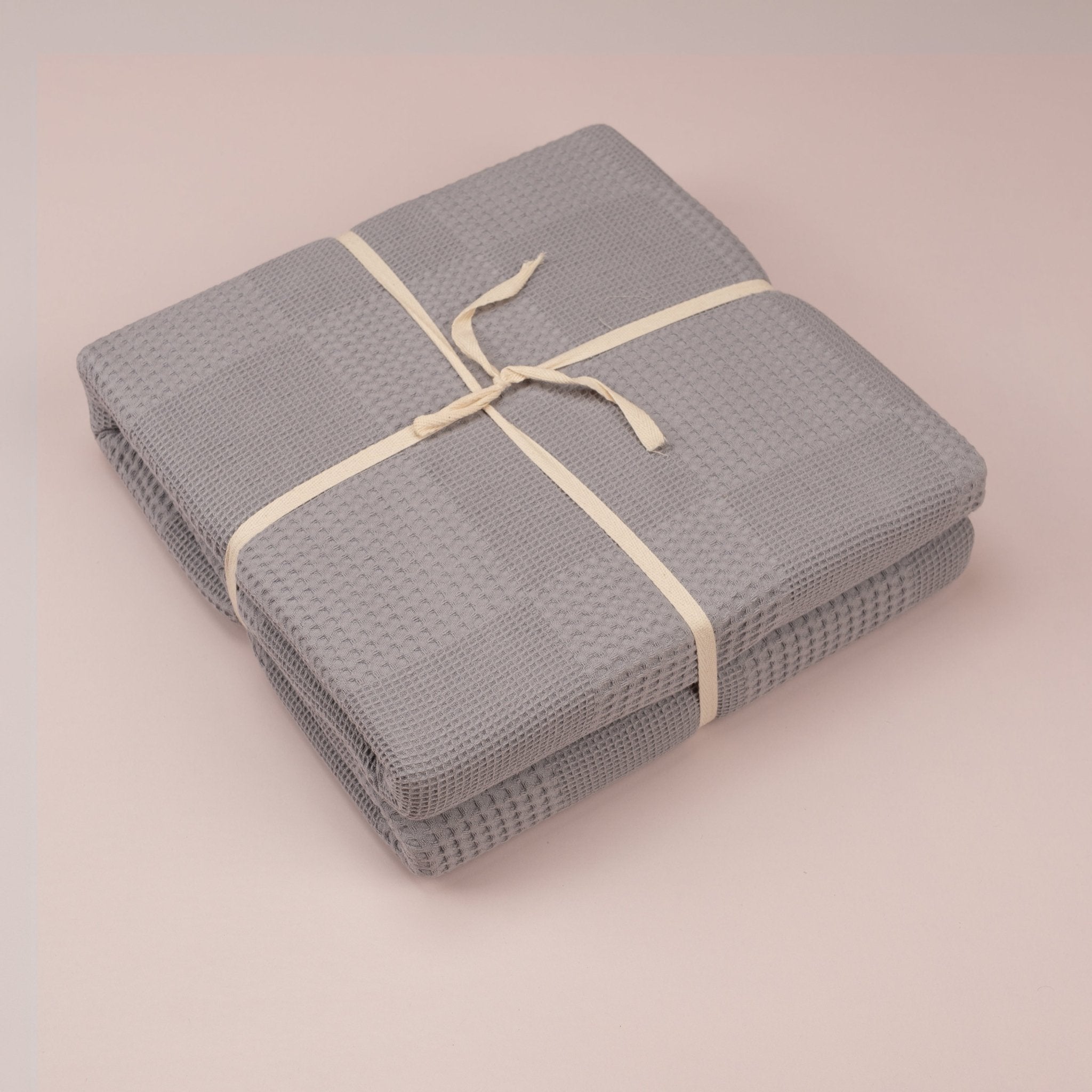 Pastel Waffle Cotton Blanket ByUrban - Urban Home