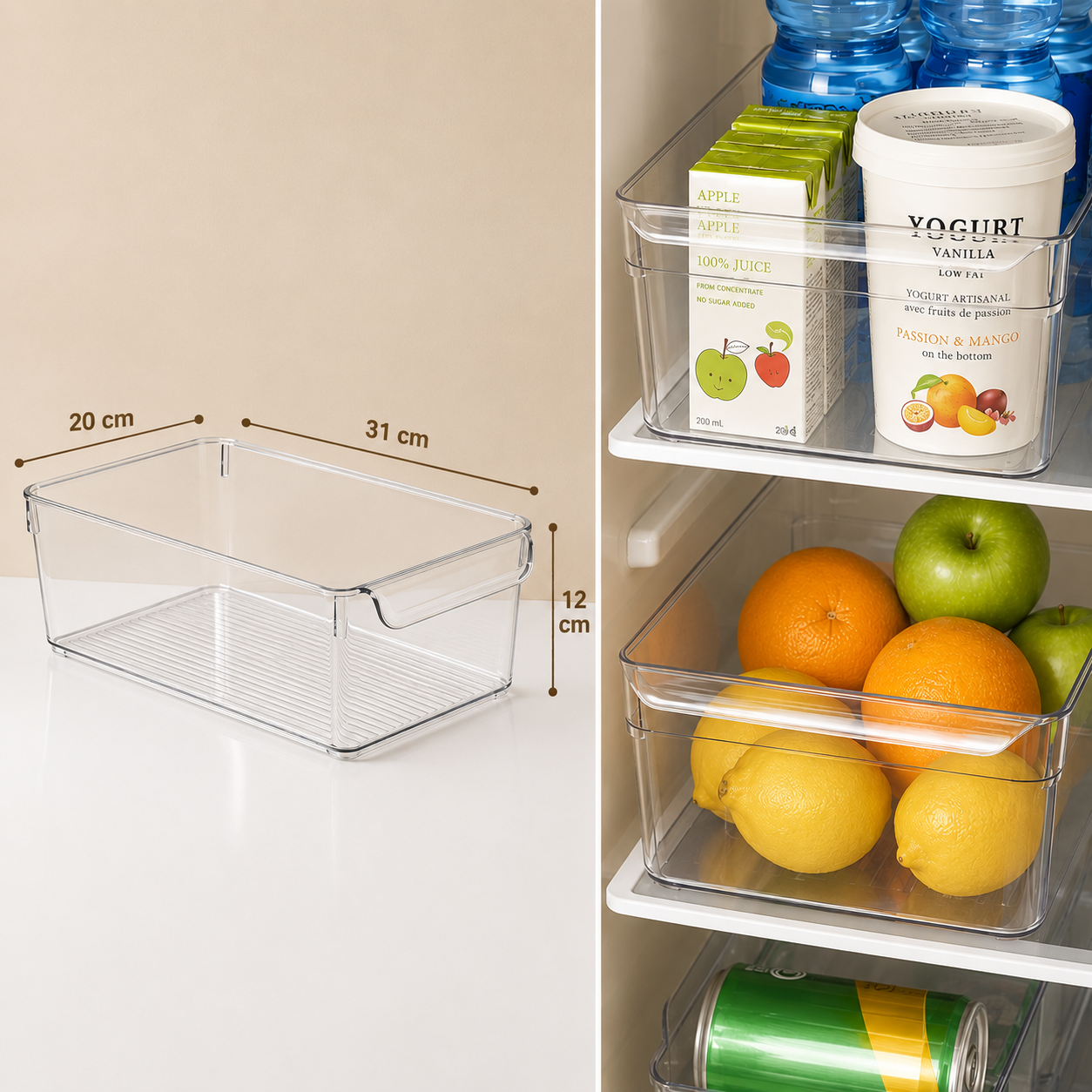 Plexi fridge organizer