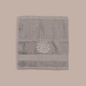 Luxury Coral Embroidered 100% Cotton Face Towels (700 GSM) - Urban Home