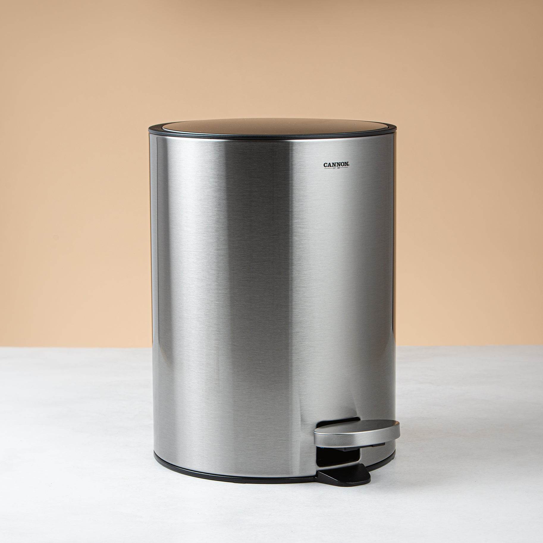 Waste Can 5L Stainless Steel With Slow Close - Urban Home