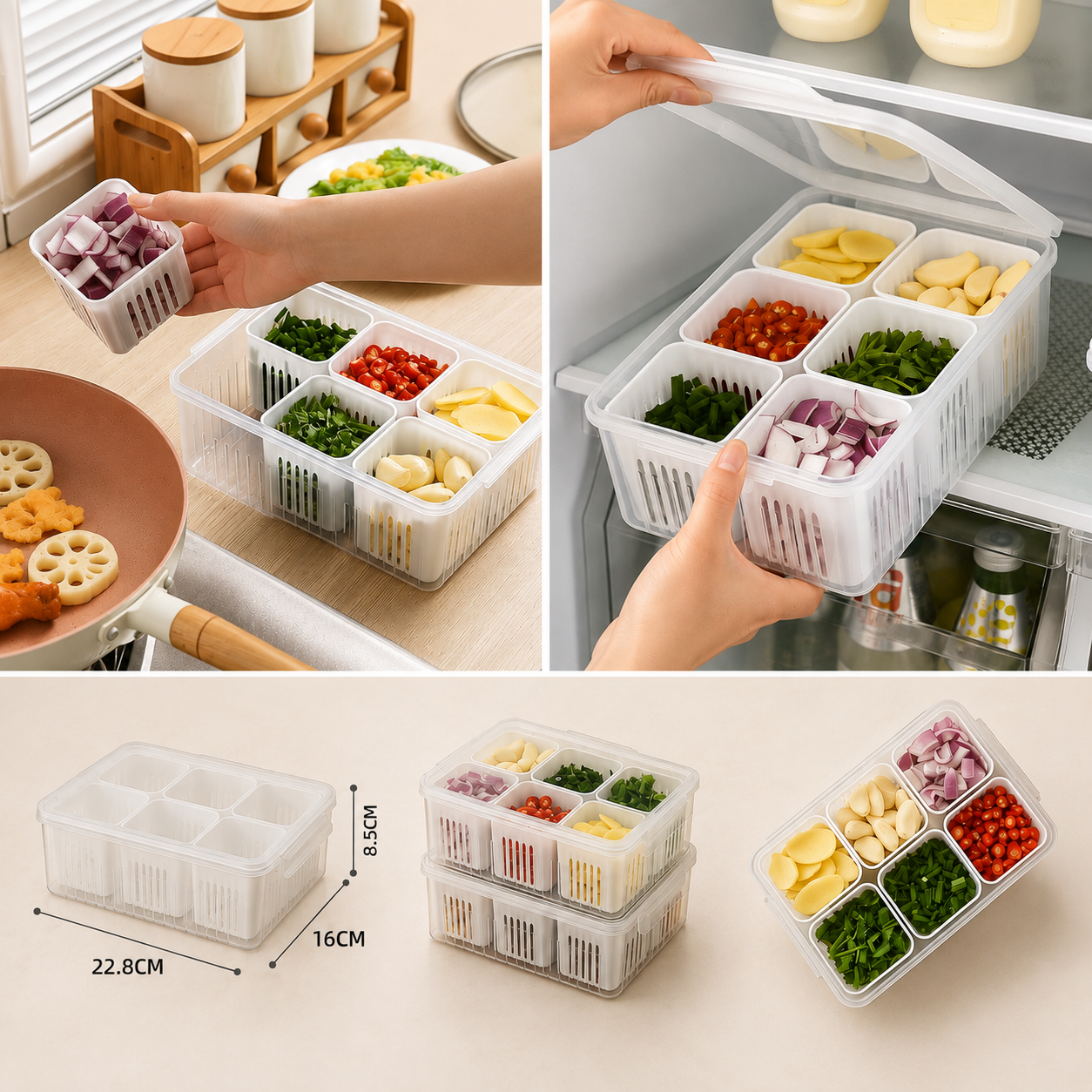 Plexi Fridge & Food Storage Organizer
