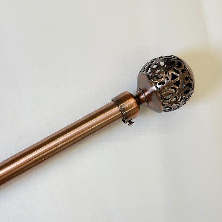 Ornate Globe expandable Curtain Rod 1.5-3m