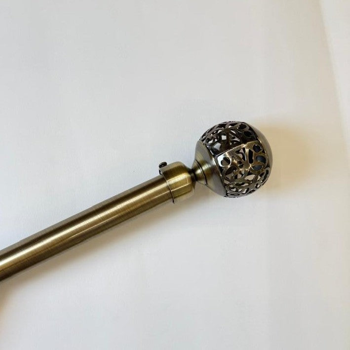 Ornate Globe expandable Curtain Rod 1.5-3m