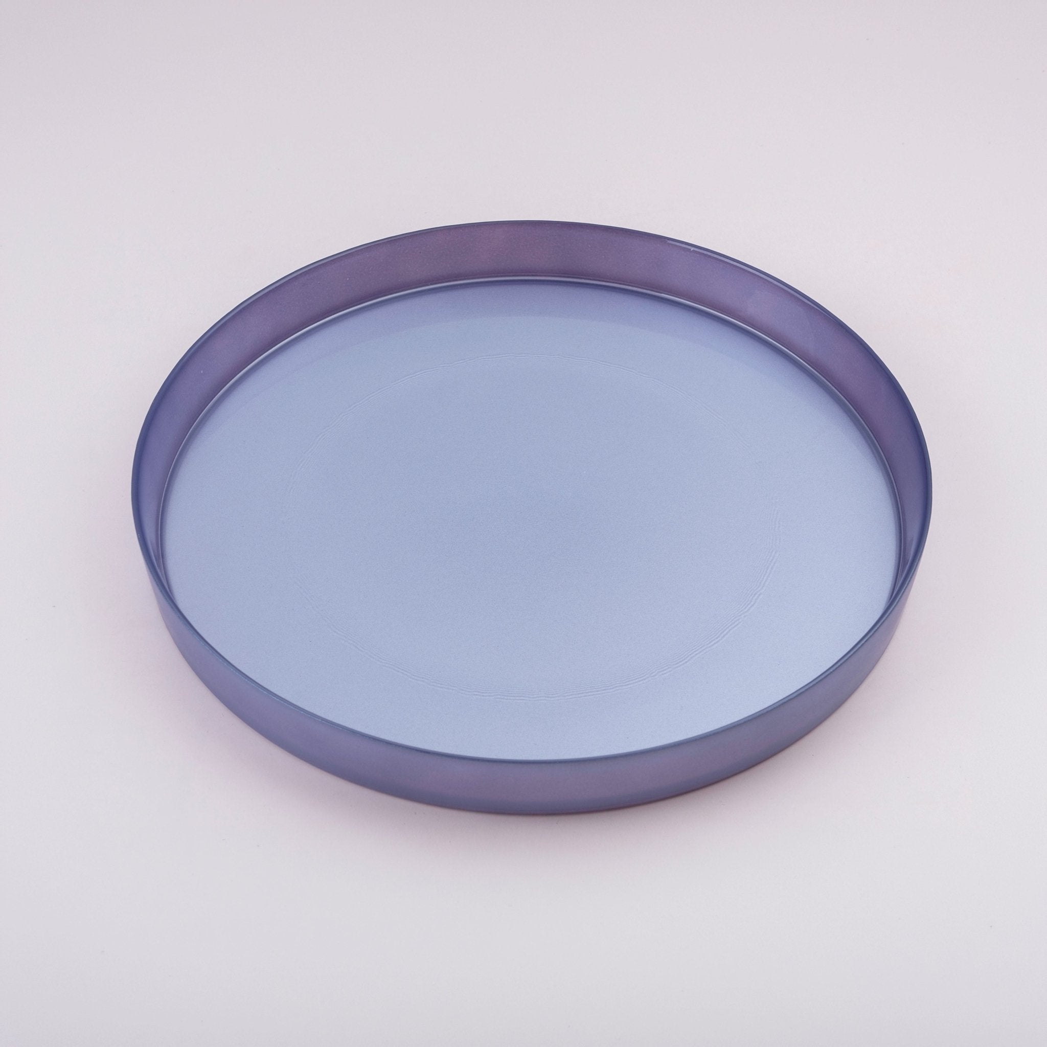Murano Metallic Lilac ASOS Plate – 33 × H3.5 cm - Urban Home