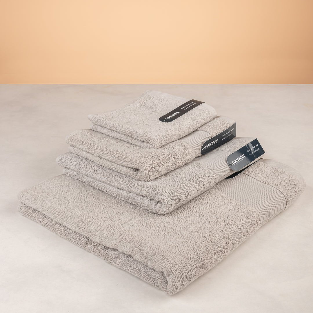 Combed Cannon Towel Collection - Grey - Urban Home