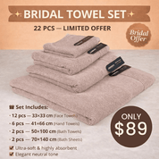 Combed Cannon Towel Collection - Blue - Urban Home