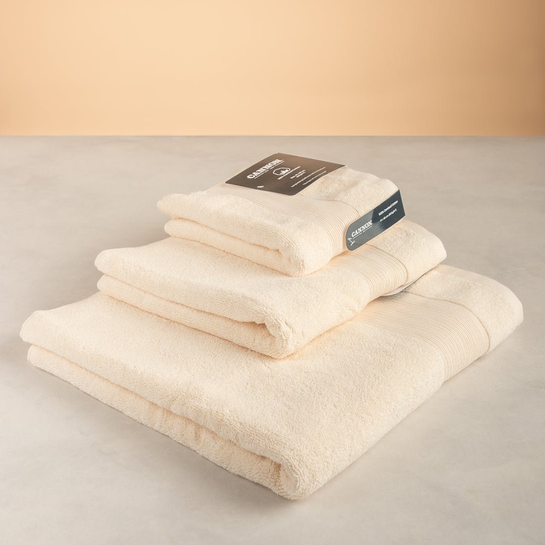 Combed Cannon Towel Collection - Light Beige - Urban Home