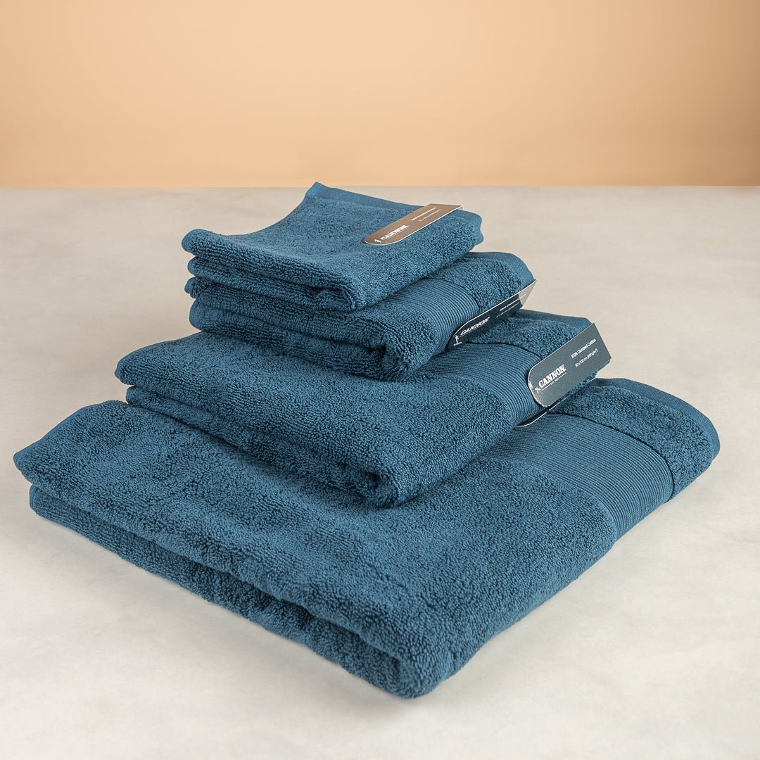 Combed Cannon Towel Collection - Blue - Urban Home