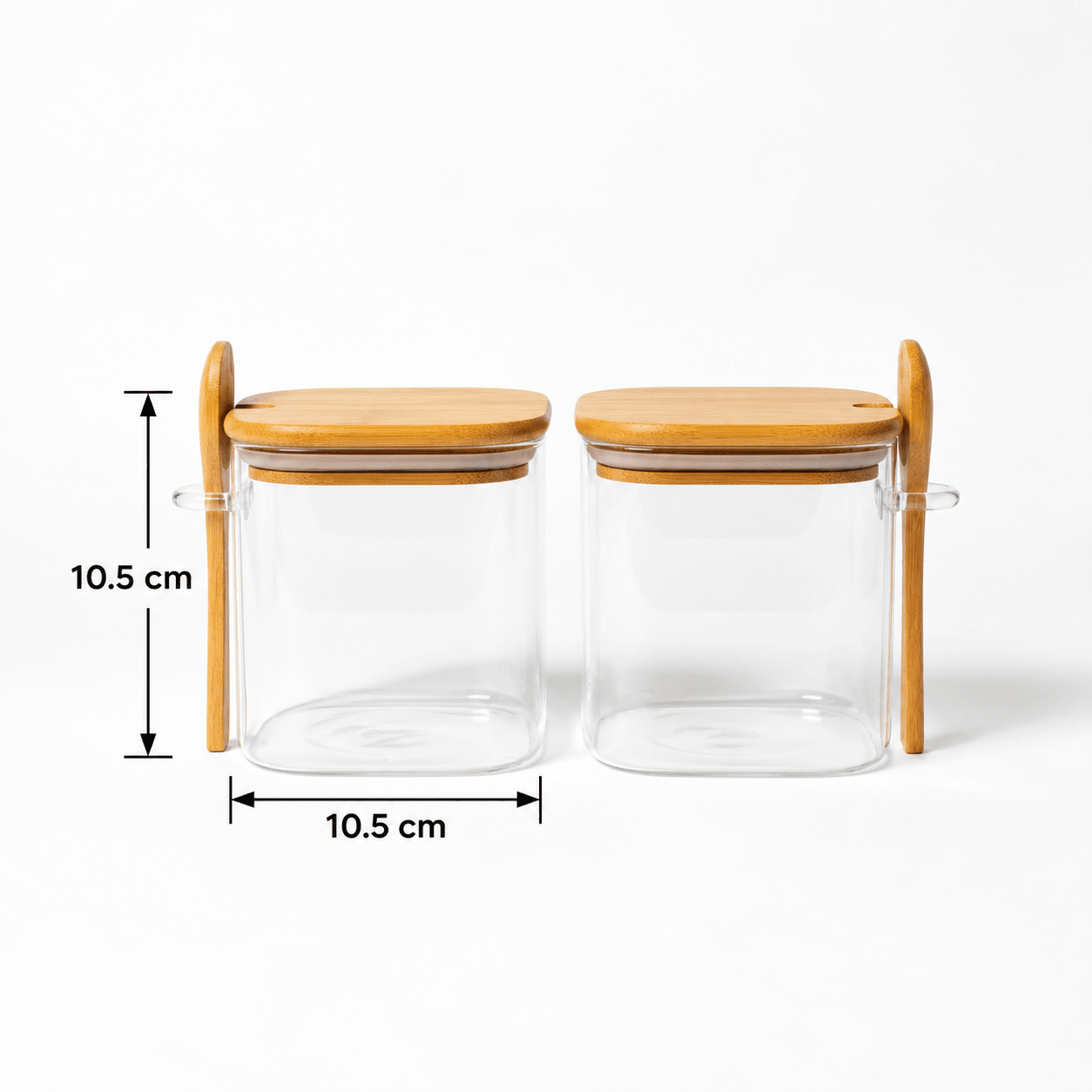 Bamboo Lid Glass Jar-700ml - Urban Home