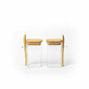 Bamboo Lid Glass Jar-250ml - Urban Home