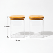Bamboo Lid Glass Jar-850ml - Urban Home