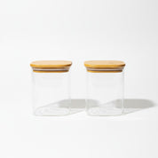 Bamboo Lid Glass Jar-850ml - Urban Home