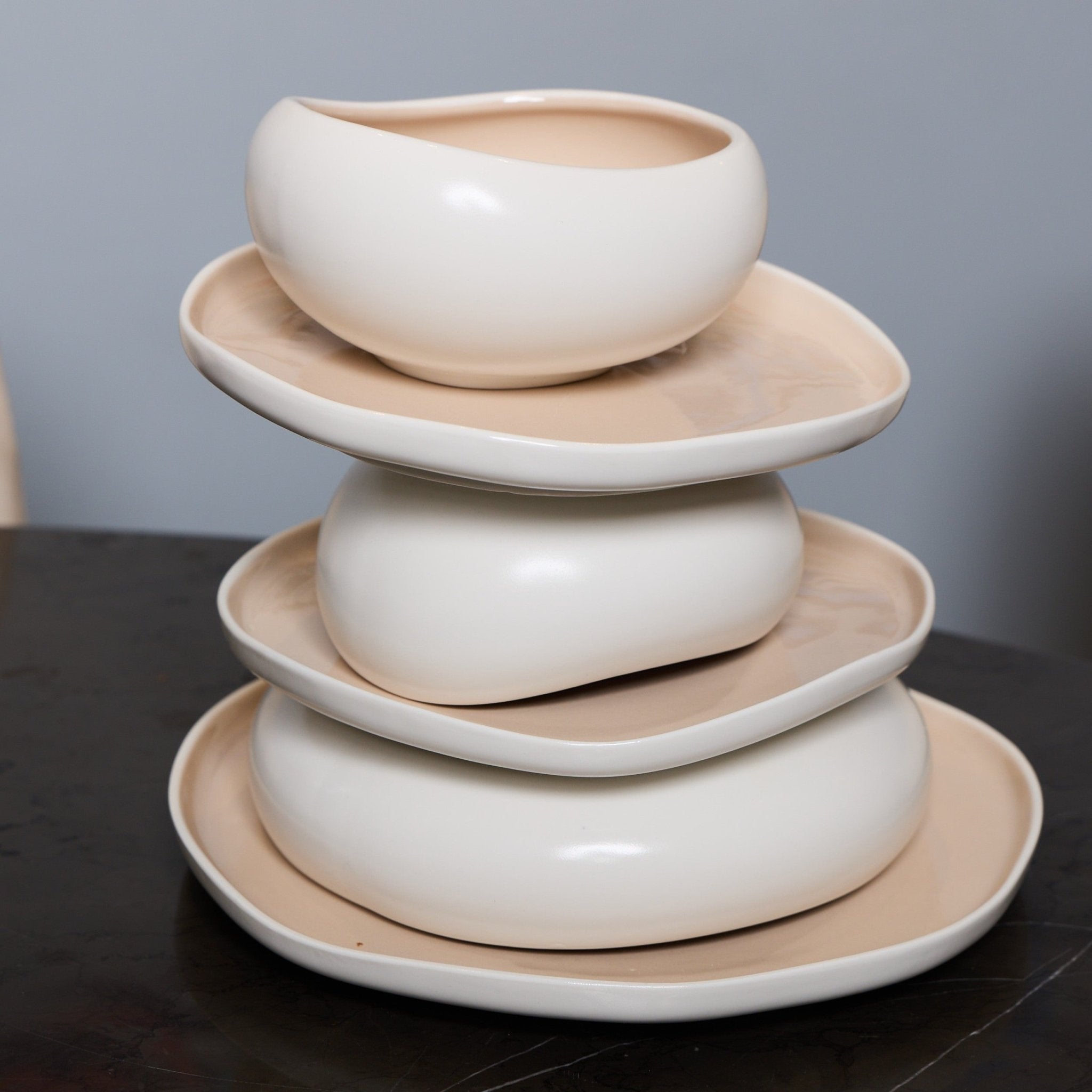 Ivory Blush Luxe Dinner Set – 24 PCS - Urban Home