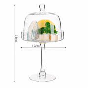 Elegant Clear Dome Cake Stand - Urban Home