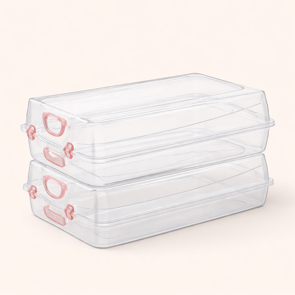 Clear Stackable Shoe Storage Box for women - 1pc 19x32.5x10cm - Urban Home