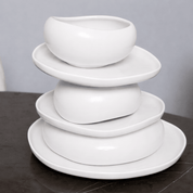 White Luxe Dinner Set – 24 PCS - Urban Home