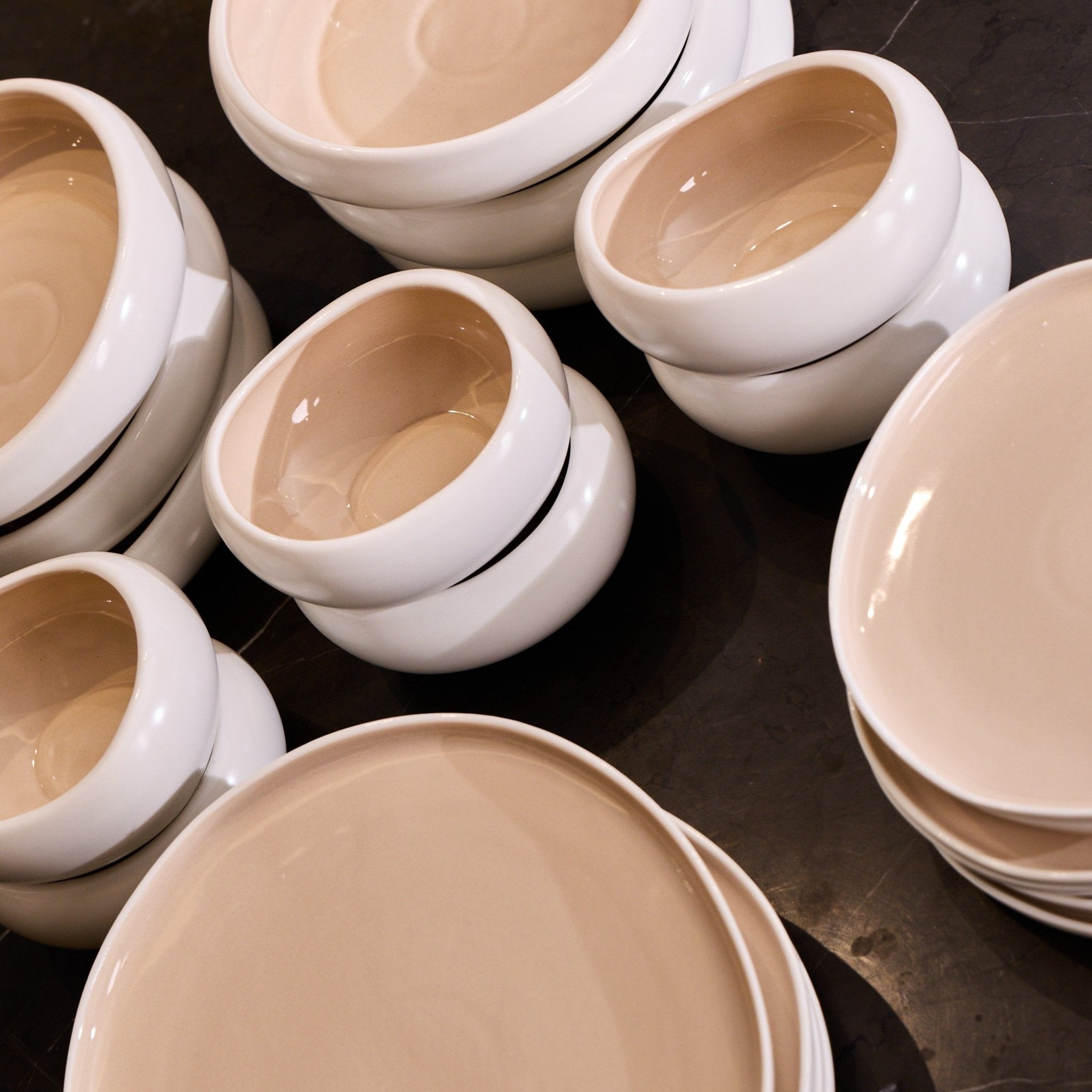 Ivory Blush Luxe Dinner Set – 24 PCS - Urban Home