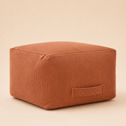 Corduroy Square Pouf – 50×30 cm - Urban Home