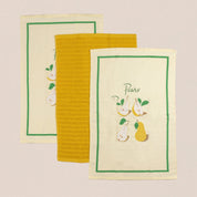 Cannon Kitchen Towel Set 41 × 63 cm (3 Pcs) – Velour Printed Pears New - Urban Home