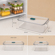 Plexi fridge organizer with lid