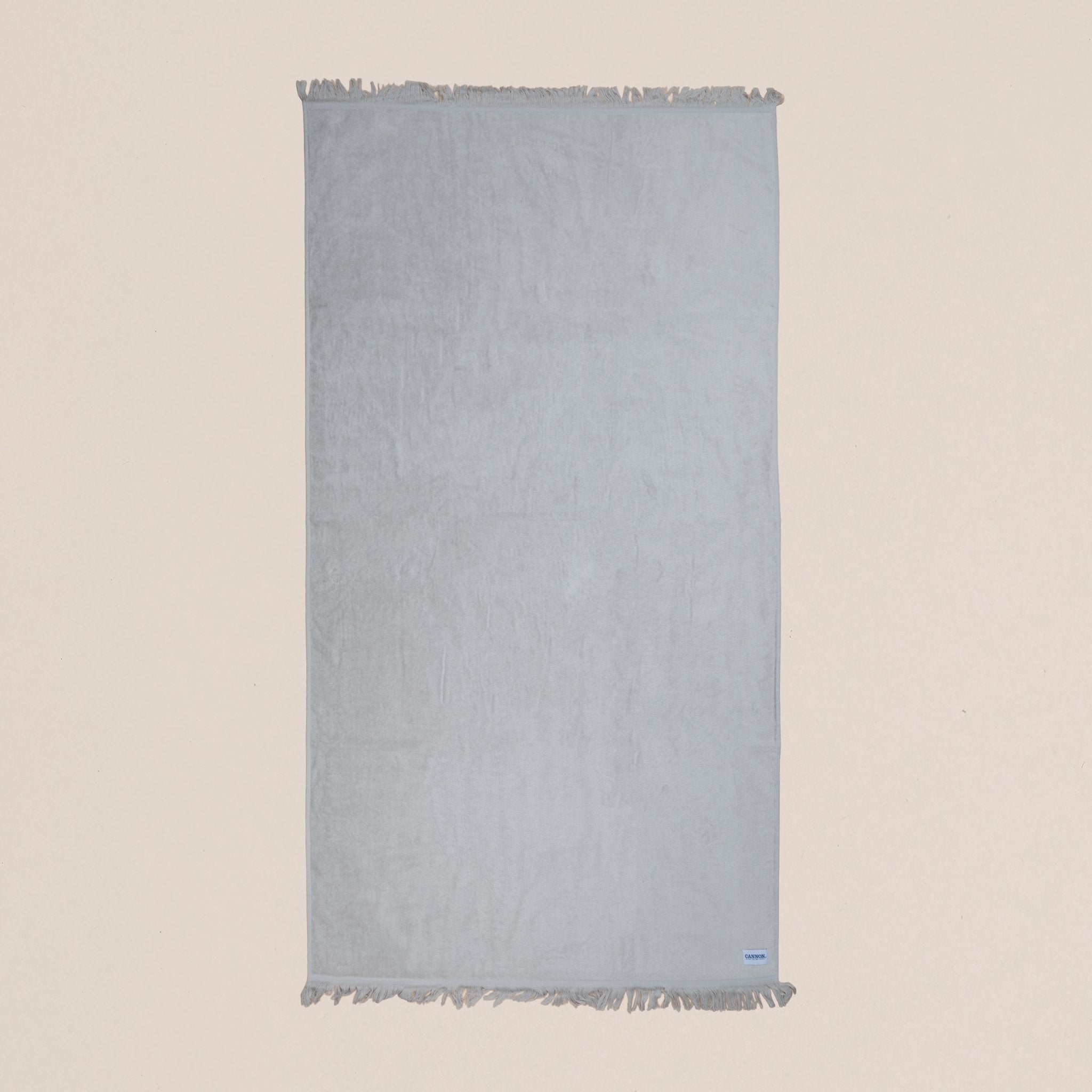 Plain Fringed Cotton Beach Towel (90x160 cm) - Urban Home