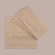 Modern Geometric Embroidered 100% Cotton Face Towels - Urban Home