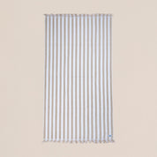 Fringed Cabana Stripe Cotton Beach Towel (90x160 cm) - Urban Home