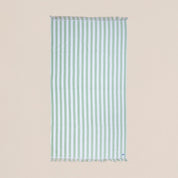 Fringed Cabana Stripe Cotton Beach Towel (90x160 cm) - Urban Home