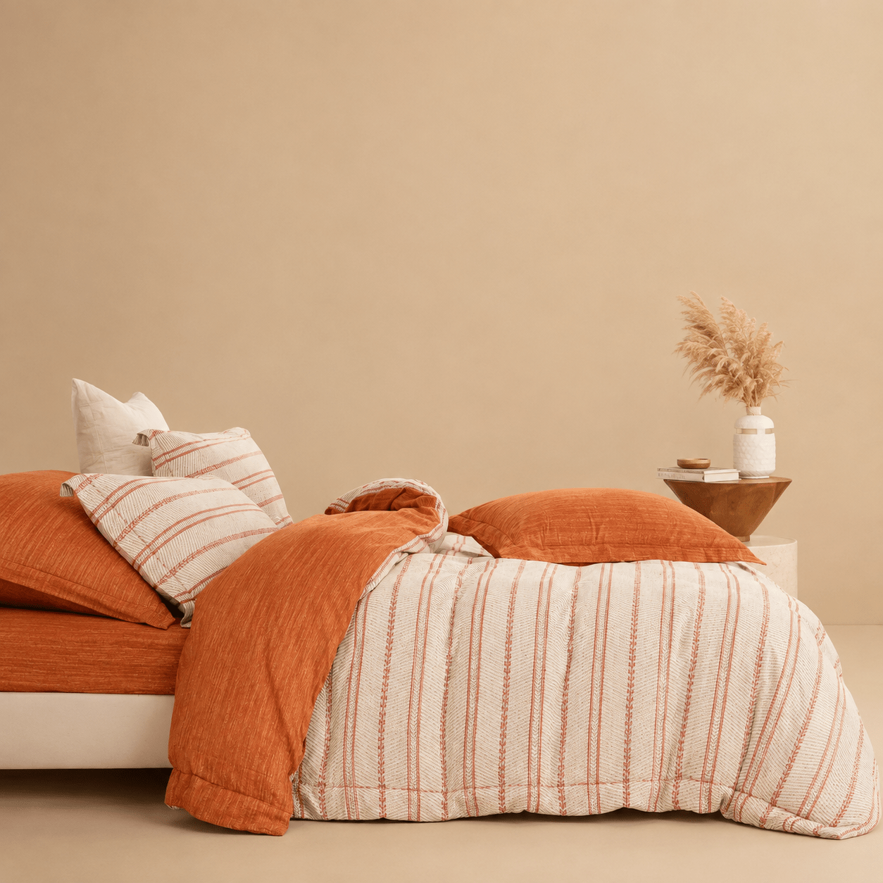 4-Piece Double Reactive Cotton Cover Set - Urban Home