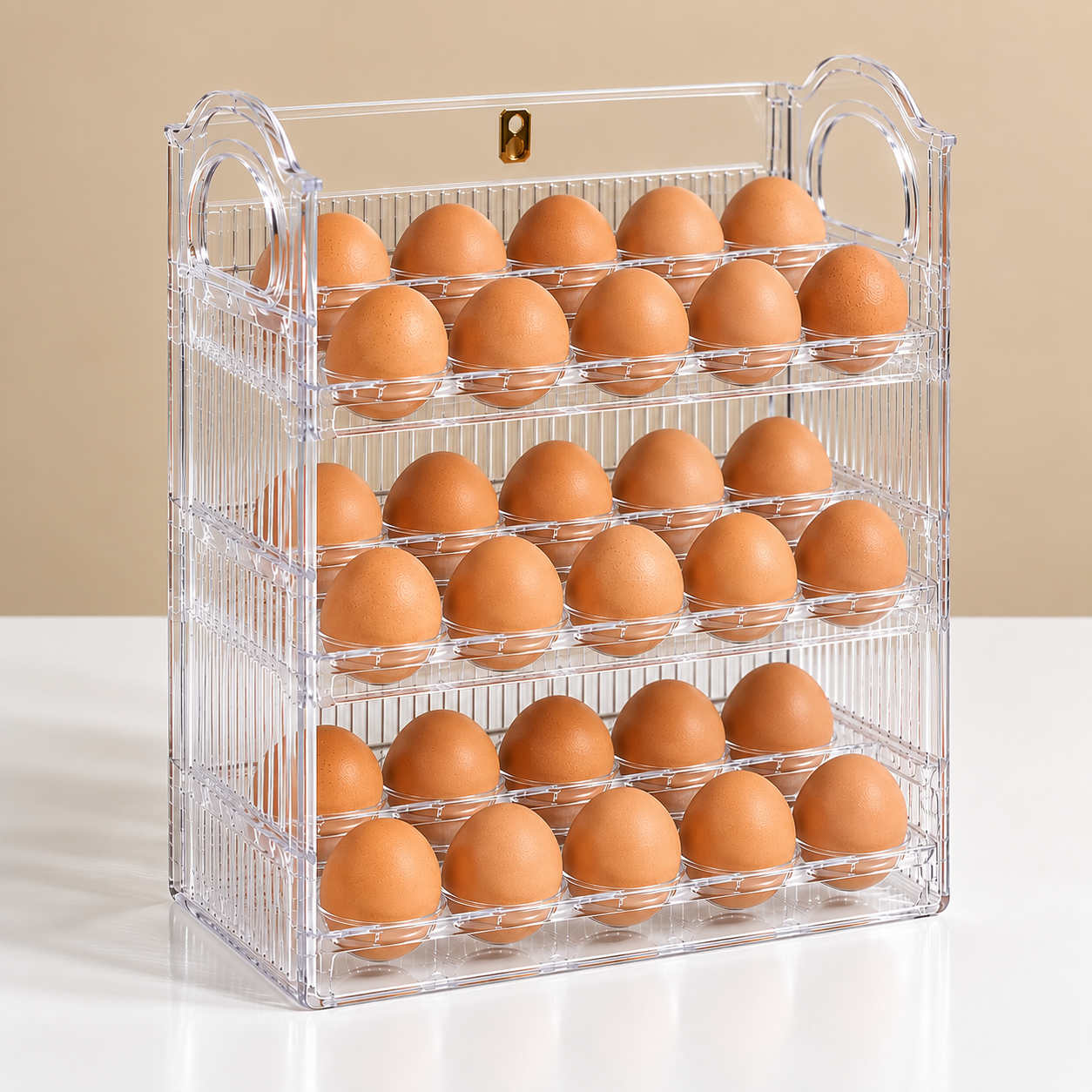 3-Tier Acrylic Egg Organizer – 30 Eggs