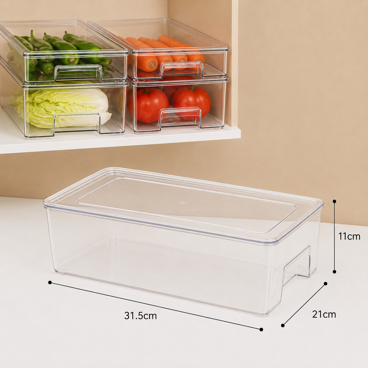 Plexi organizer with cover