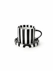 Striped cup with saucer - Urban Home