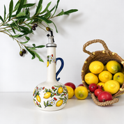 Mediterranean Lemon Ceramic Olive Oil Bottle