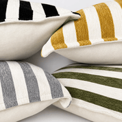 Striped Velvet Decorative Cushion - Urban Home