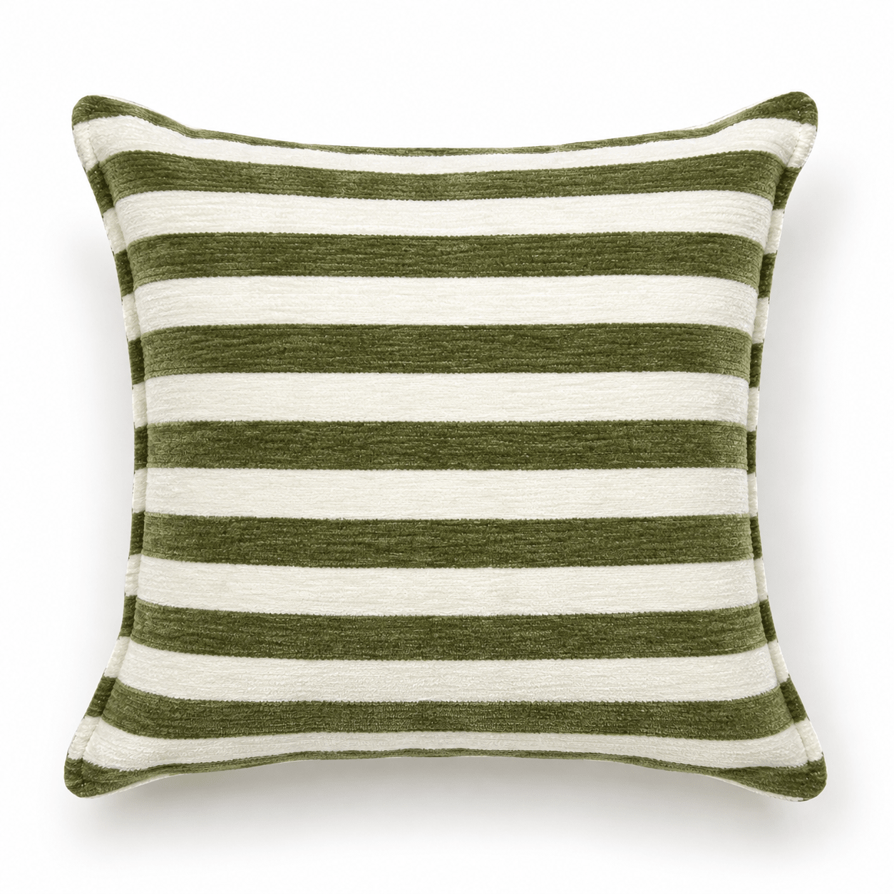 Striped Velvet Decorative Cushion - Urban Home