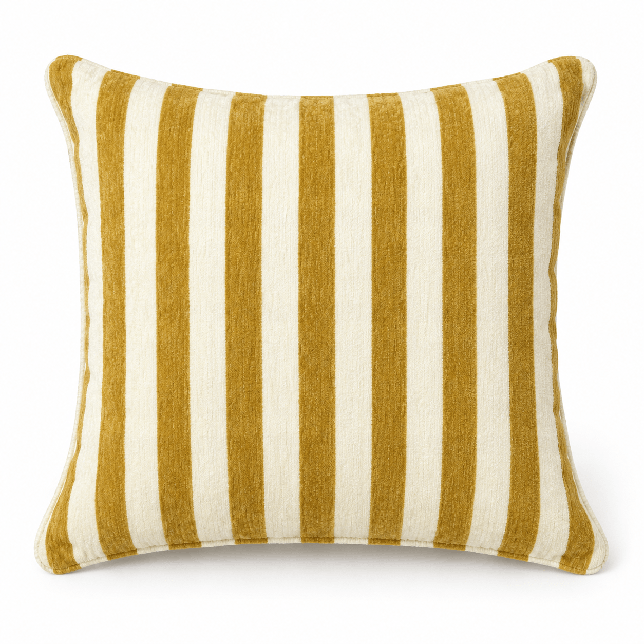 Striped Velvet Decorative Cushion - Urban Home