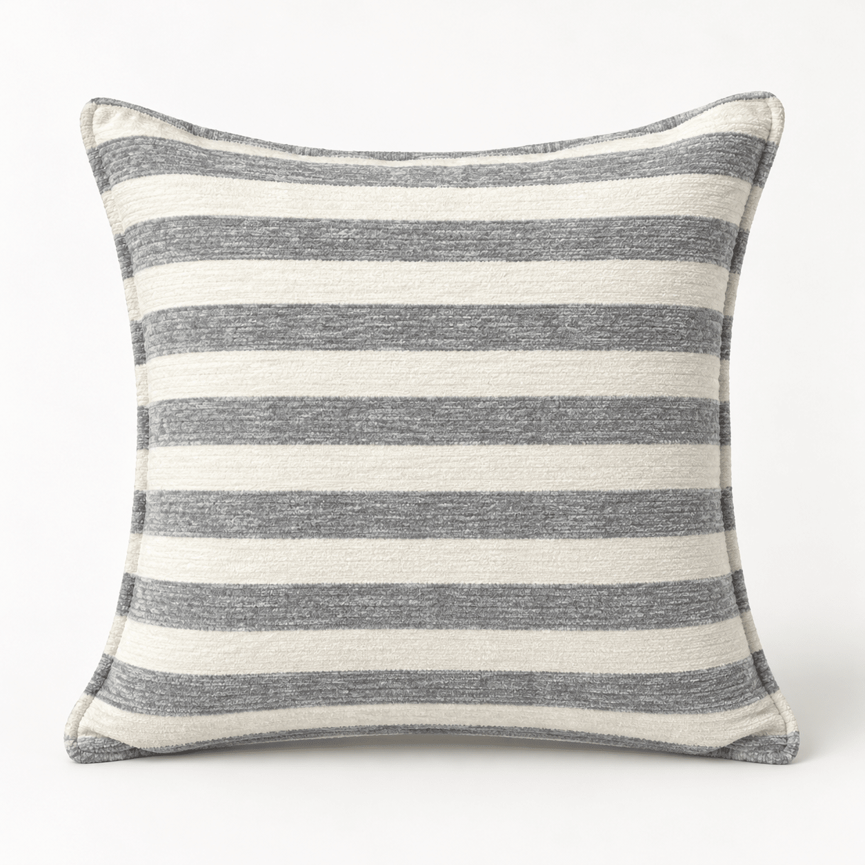 Striped Velvet Decorative Cushion - Urban Home