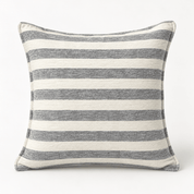 Striped Velvet Decorative Cushion - Urban Home