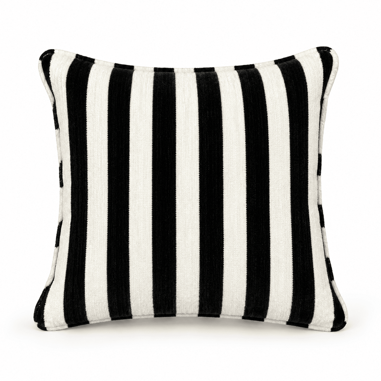 Striped Velvet Decorative Cushion - Urban Home