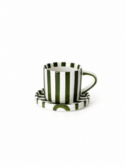 Striped cup with saucer - Urban Home