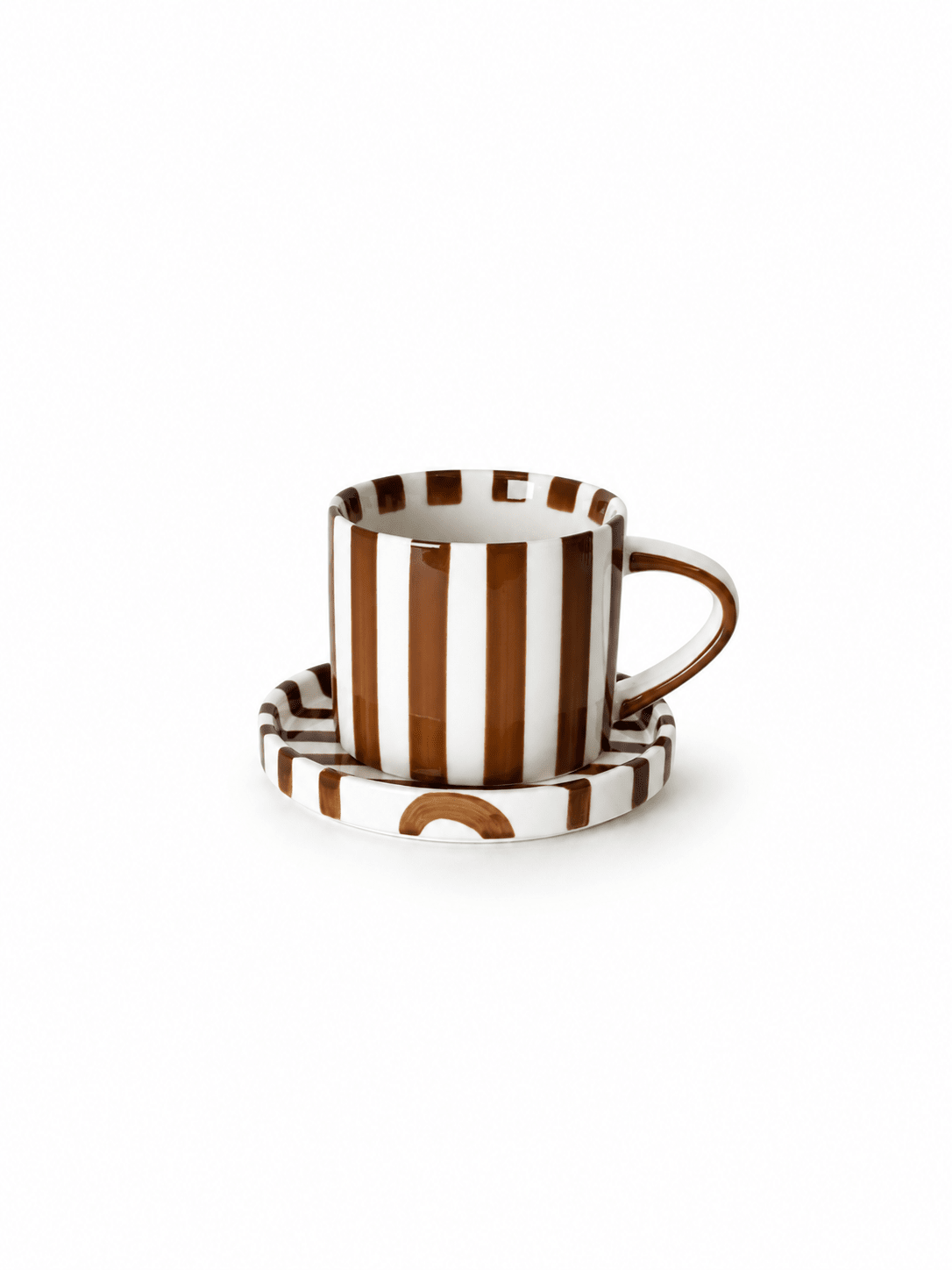 Striped cup with saucer - Urban Home