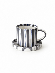 Striped cup with saucer - Urban Home