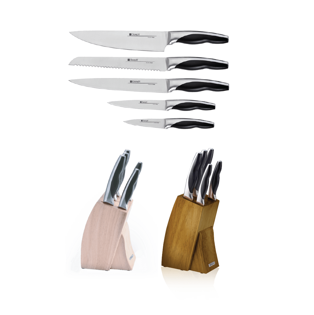 Curve Knives Set 6Pcs Dark - Urban Home