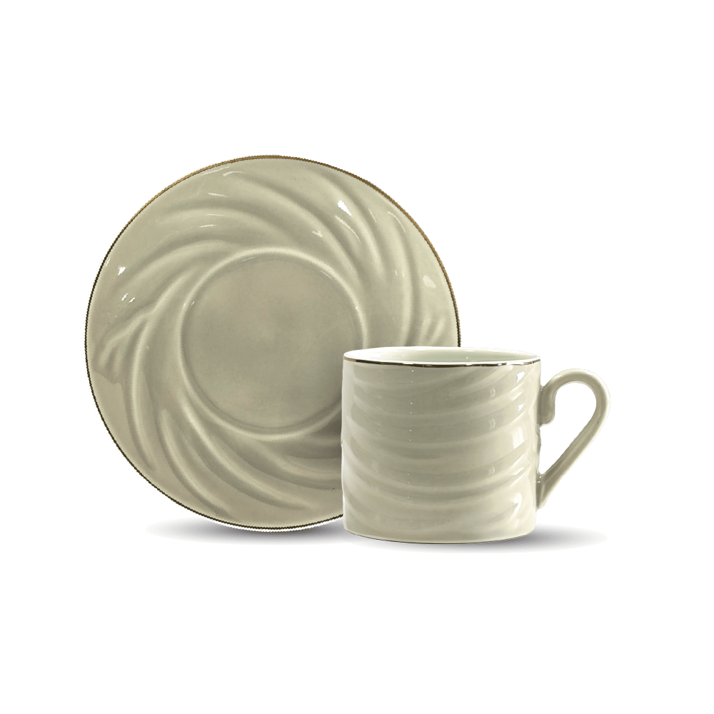Dorsch - Pearl Swirl Cup & Saucer Set - Urban Home