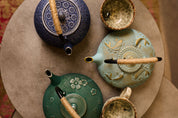 Patina Iron - Cast Teapot (Deep Blue) - Urban Home