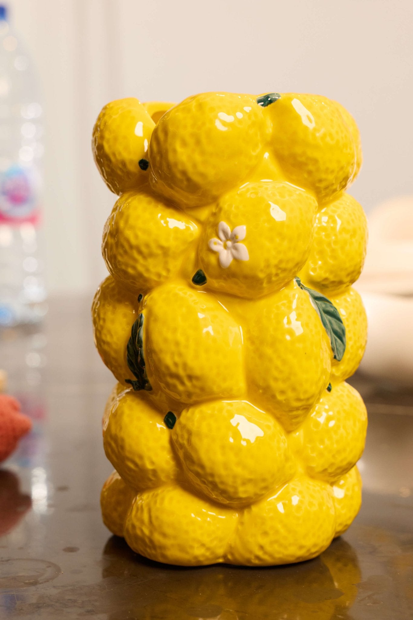 Citrus & Fruit Art Vase - Lemon - Urban Home