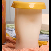 Mycele Glass Vase – Alabaster & Honey - Urban Home