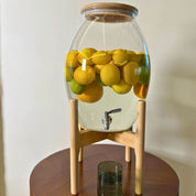 Mega Drink Jar With Wooden Base - Urban Home