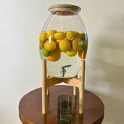 Mega Drink Jar With Wooden Base - Urban Home